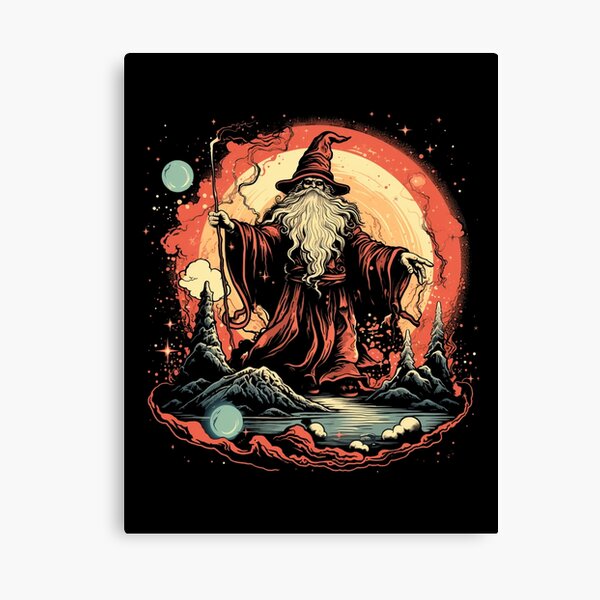 Item preview, Epic Retro Fantasy Wizard Graphic Tee designed and sold by ViraliDesigns.