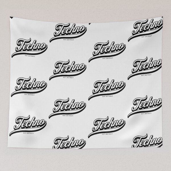 Item preview, TECHNO  - Signature Sound Font (Black)  designed and sold by Discothreadz.