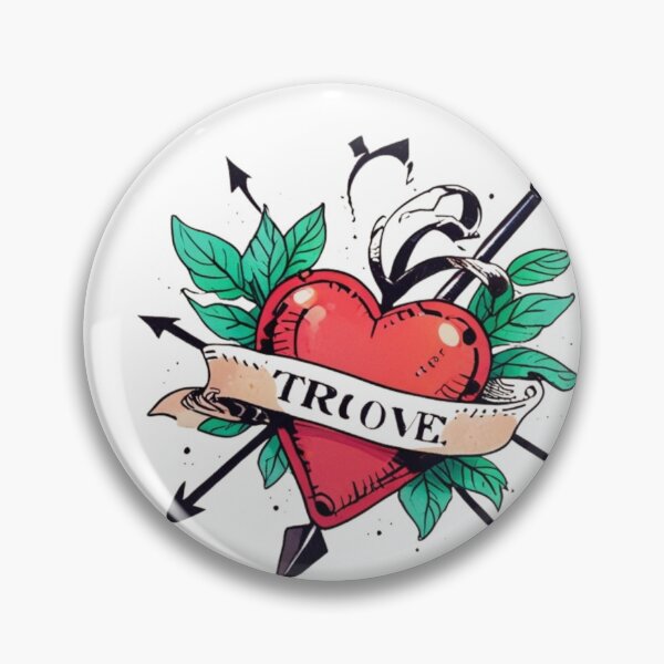 Item preview, Classic Tattoo Heart with Arrow and Banner | Vintage Style designed and sold by Spicex2.