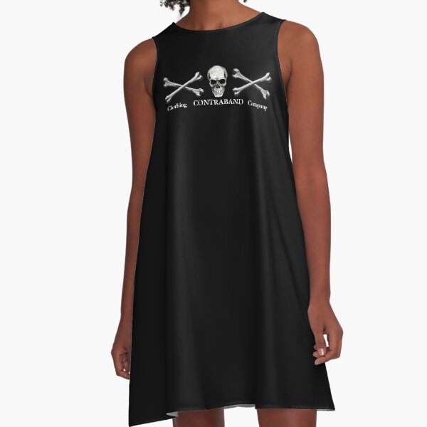 CONTRABAND - Double Bones Logo A-Line Dress