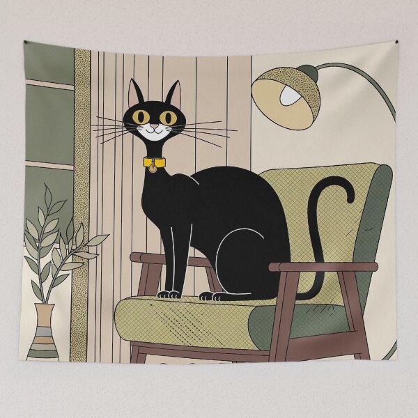 Item preview, Retro Atomic Cat designed and sold by Tamas Das.