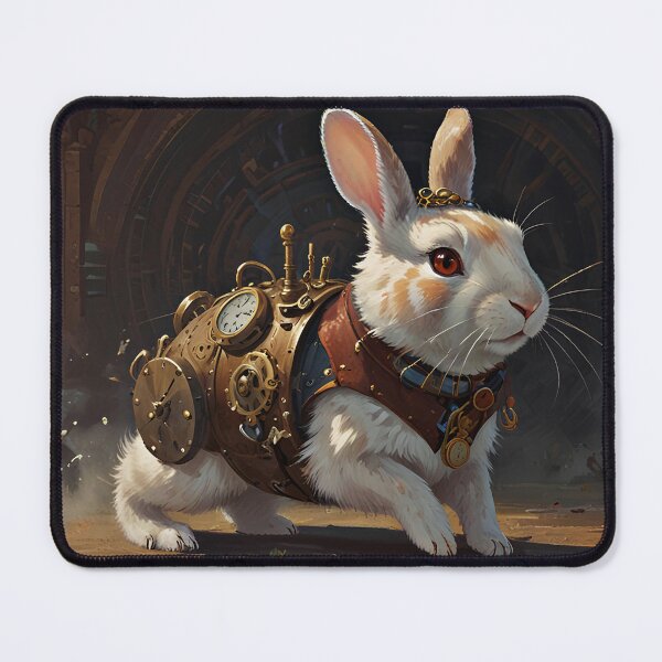 Item preview, Steampunk Timekeeper Rabbit – A Whimsical Adventure designed and sold by Nickyayee.