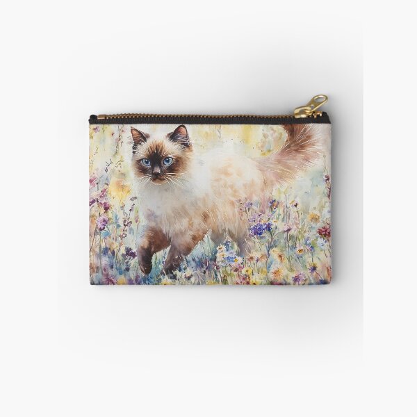 Item preview, Birman Cat in Wildflowers designed and sold by laurashawart.