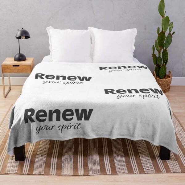 Item preview, Renew Your Spirit – Christian Lent Season Typography designed and sold by CrossCrafted.