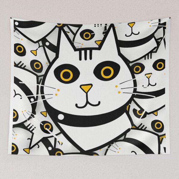 Item preview, Mystical Feline Elegance – Enchanting Cat Wall Art #8 designed and sold by MorningTrends.