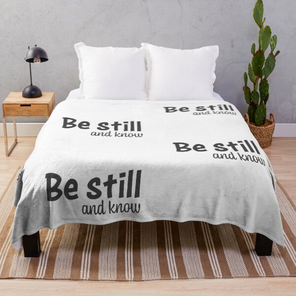 Item preview, Be Still And Know – Christian Lent Season Typography designed and sold by CrossCrafted.