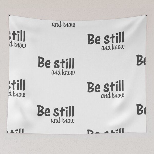 Item preview, Be Still And Know – Christian Lent Season Typography designed and sold by CrossCrafted.