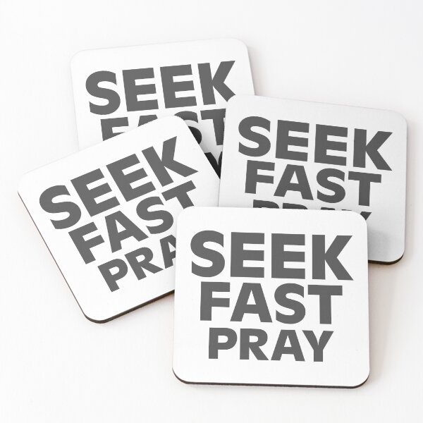 Item preview, Seek Fast Pray – Christian Lent Season Typography designed and sold by CrossCrafted.