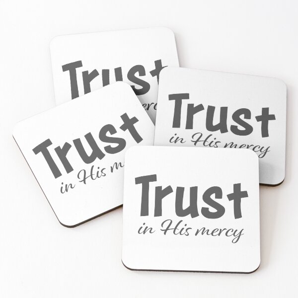 Item preview, Trust In His Mercy – Christian Lent Season Typography designed and sold by CrossCrafted.