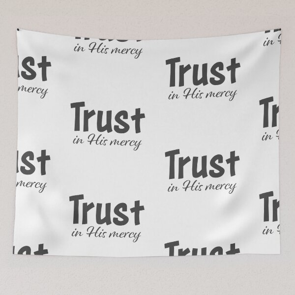 Item preview, Trust In His Mercy – Christian Lent Season Typography designed and sold by CrossCrafted.