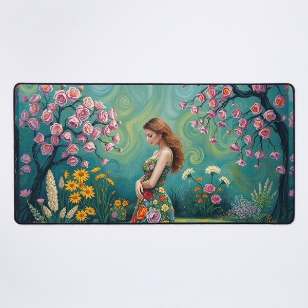 Item preview, Lady beside the pond designed and sold by MarilynBaldey7.