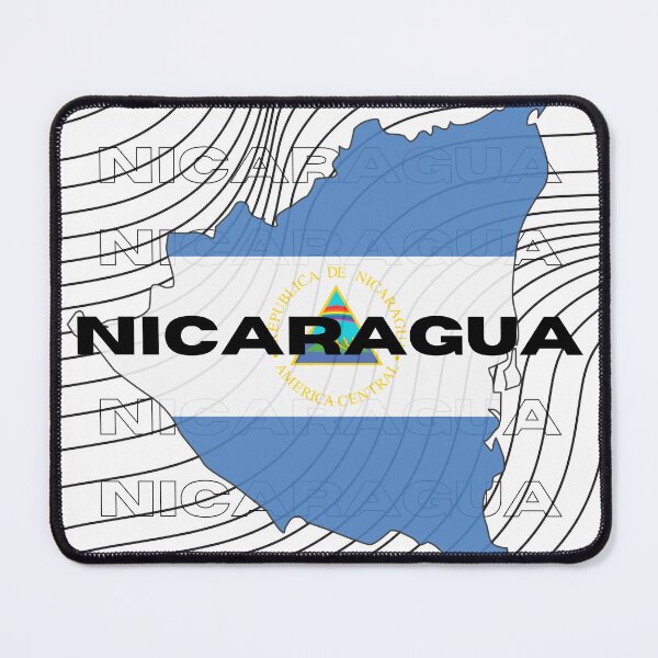Item preview, Flag Map of Nicaragua designed and sold by nyblydd.