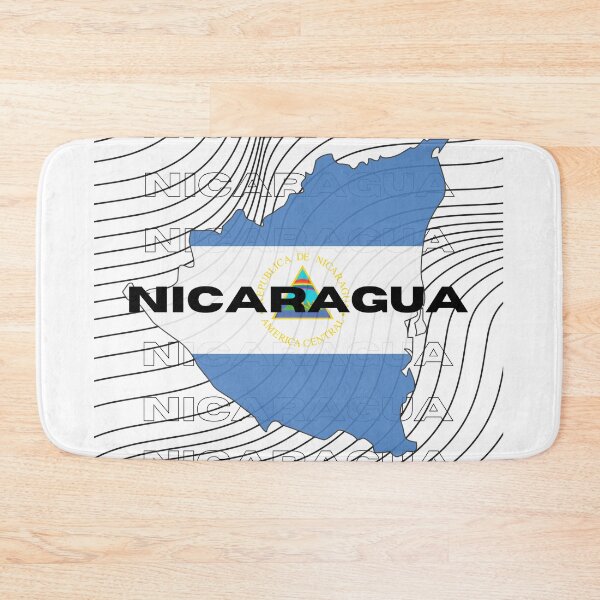 Item preview, Flag Map of Nicaragua designed and sold by nyblydd.