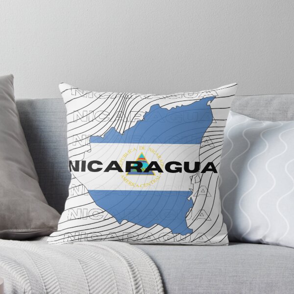 Item preview, Flag Map of Nicaragua designed and sold by nyblydd.