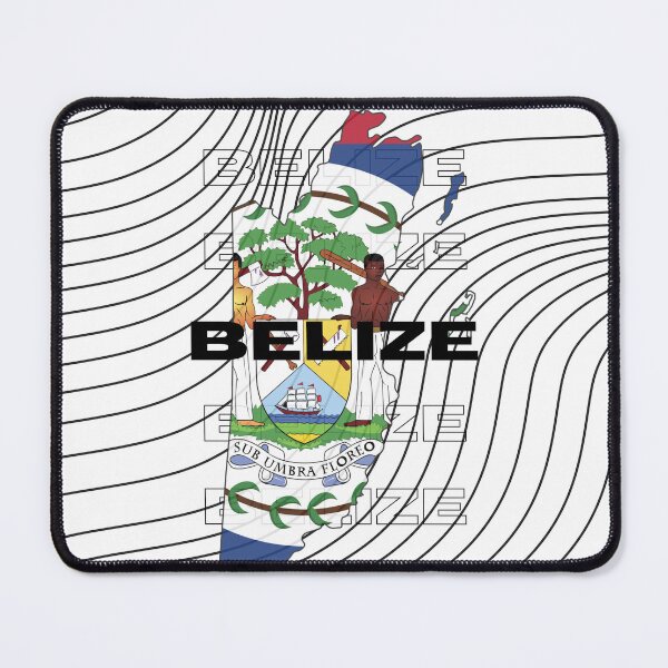 Item preview, Flag Map of Belize designed and sold by nyblydd.