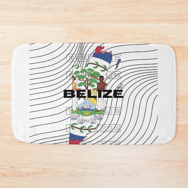 Item preview, Flag Map of Belize designed and sold by nyblydd.