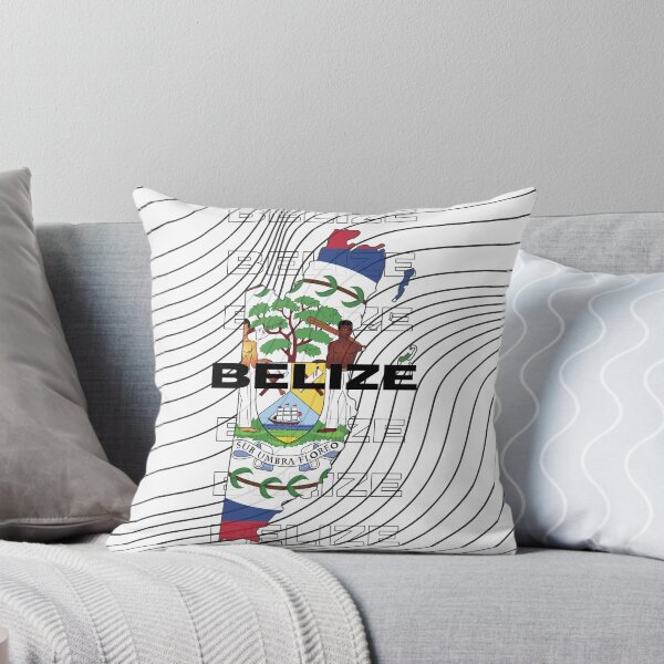 Item preview, Flag Map of Belize designed and sold by nyblydd.