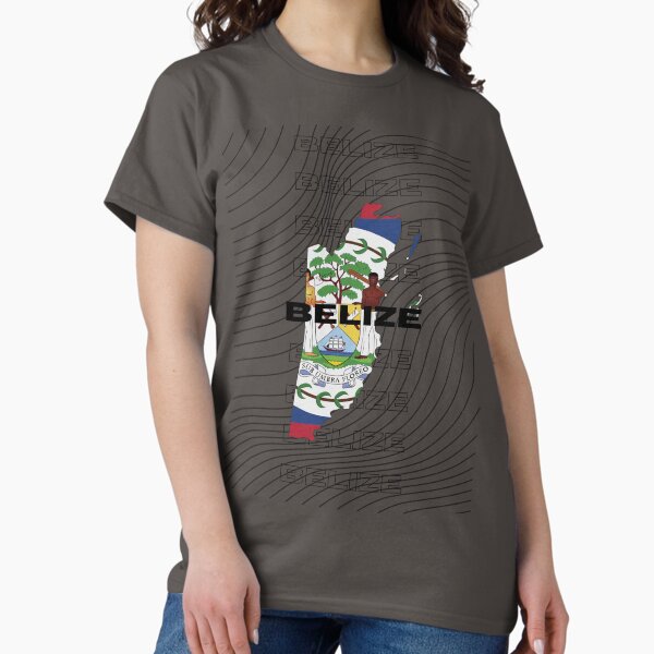 Item preview, Flag Map of Belize designed and sold by nyblydd.