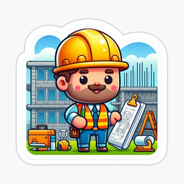 Vista previa del artículo con la obra «inspector de construcción», diseñado y vendido por EuropeanPrints.