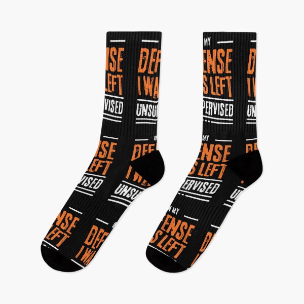Item preview, In My Defense, I Was Left Unsupervised – Bold Grunge Blackout Edition designed and sold by Design333.