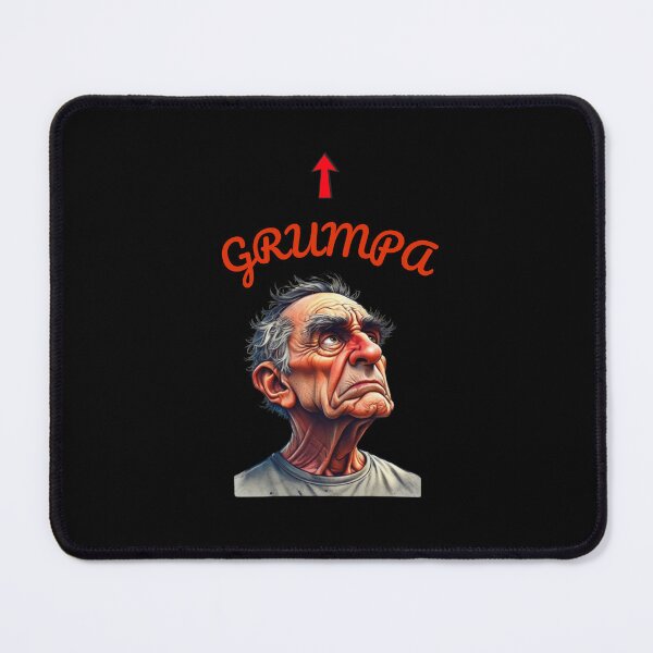 Item preview, Funny "Grumpa" Caricature – Grumpy Old Man with Playful Attitude designed and sold by Colorful-Garden.