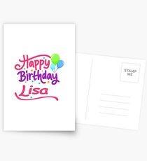 Happy Birthday Lisa Postcards