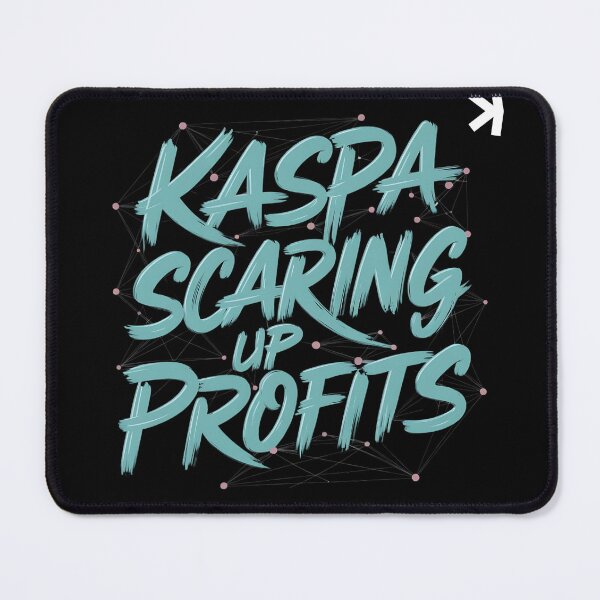 Item preview, Kaspa Lightning Network Crypto Minimalist Design designed and sold by RadDeck.
