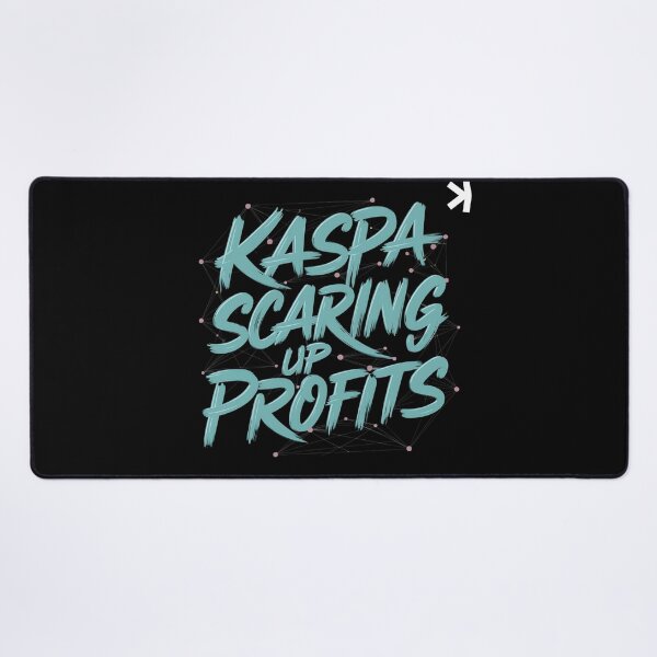 Item preview, Kaspa Lightning Network Crypto Minimalist Design designed and sold by RadDeck.