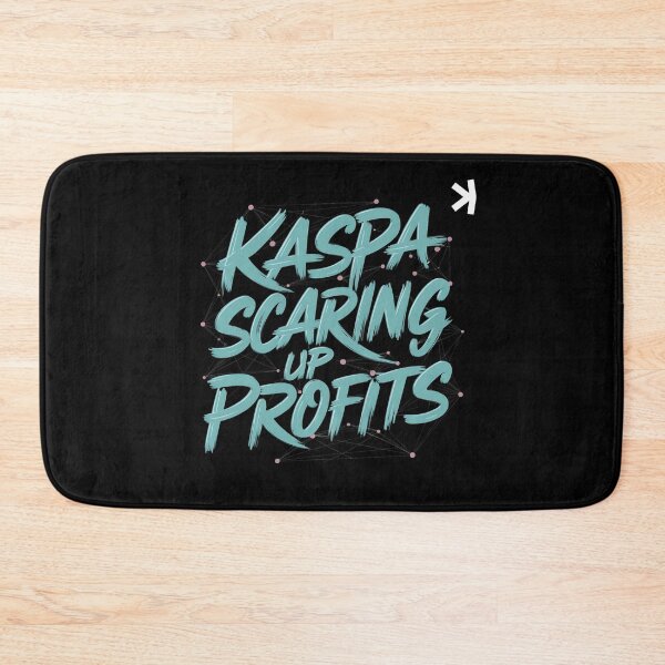 Item preview, Kaspa Lightning Network Crypto Minimalist Design designed and sold by RadDeck.