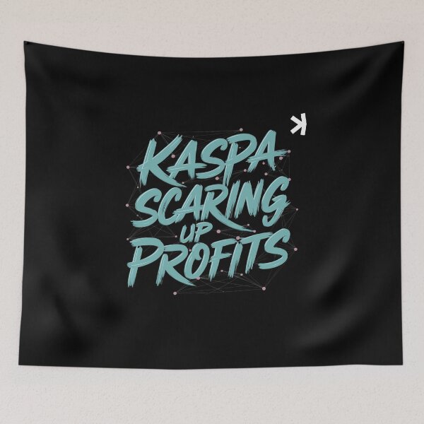 Item preview, Kaspa Lightning Network Crypto Minimalist Design designed and sold by RadDeck.