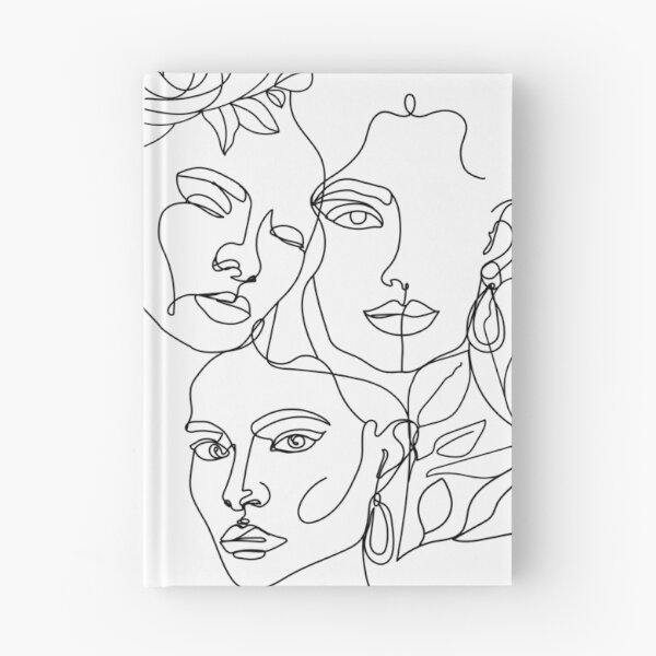Item preview, Minimal women's line art. Illustration with one line woman face, flowers and leaves.  designed and sold by CoCoArt-Ua.
