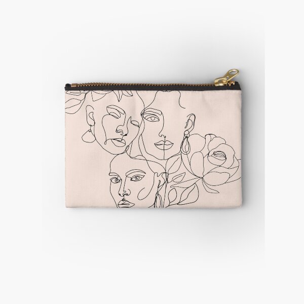 Item preview, Minimal women's line art. Illustration with one line woman face, flowers and leaves.  designed and sold by CoCoArt-Ua.