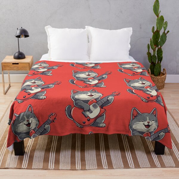 Item preview, Cat plays guitar designed and sold by FluffyGallery.