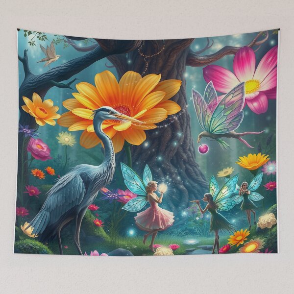 Item preview, Heron and fairies designed and sold by MarilynBaldey7.