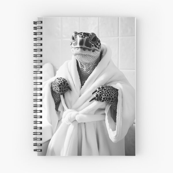 Item preview, Turtle Wearing a Bathrobe, Cute Bathroom Animals designed and sold by CheekyAnimalz.