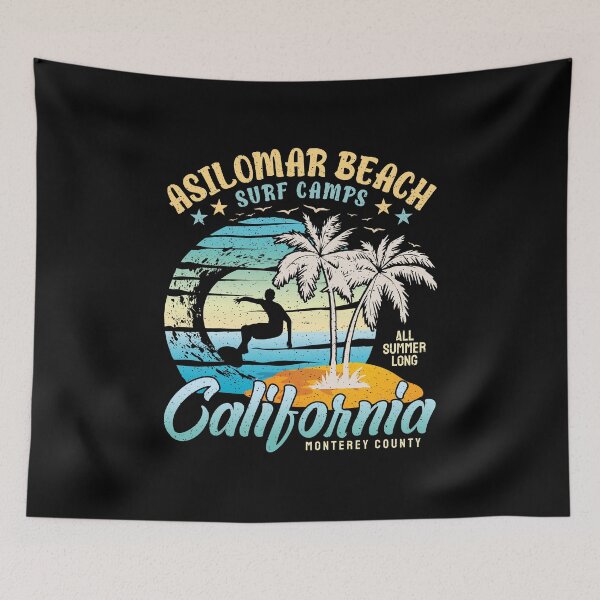 Item preview, Asilomar Beach Surf Camp Monterey County West Coast California designed and sold by eclecTEEq.
