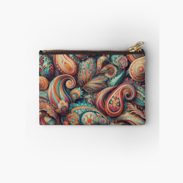 Item preview, Bohemian Paisley Pile 3D Teardrop Tadpoles Ornate Boteh Boho Maximalism Leaves Flowers Persian Colorful designed and sold by TheTimeTaxi.