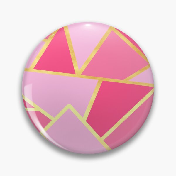 Item preview, Abstract Geometric Design in pink and gold designed and sold by CreaTwinkles.