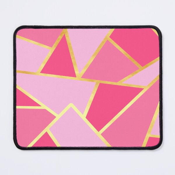Item preview, Abstract Geometric Design in pink and gold designed and sold by CreaTwinkles.