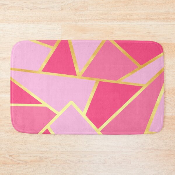 Item preview, Abstract Geometric Design in pink and gold designed and sold by CreaTwinkles.