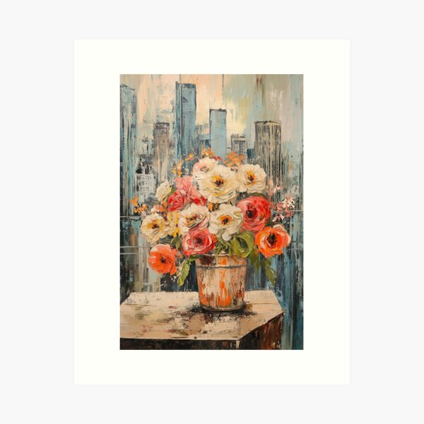 Item preview, 1363 Flowers Arranged In A Bucket designed and sold by nikoart001.