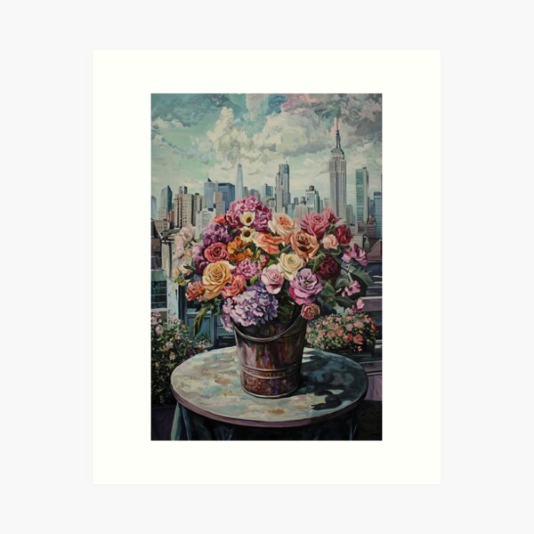 Item preview, 1368 Flowers Arranged In A Bucket designed and sold by nikoart001.