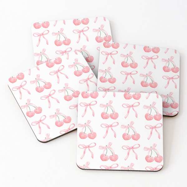 Item preview, Sweetheart Cherries & Bows – Cute Watercolor Pattern designed and sold by printogoal.