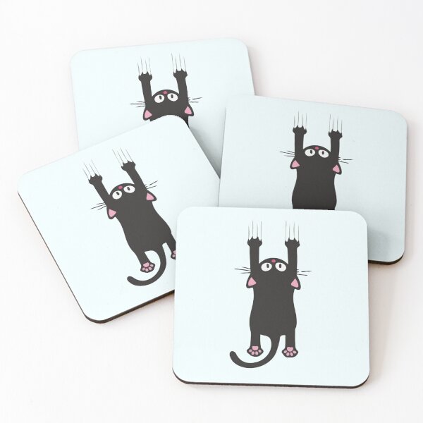 Item preview, Black Cat Holding On designed and sold by Fanverse Merchandise.