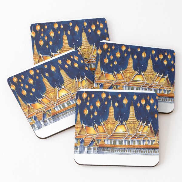 Item preview, Bangkok - "Golden Lights in Bangkok" designed and sold by StormArte.