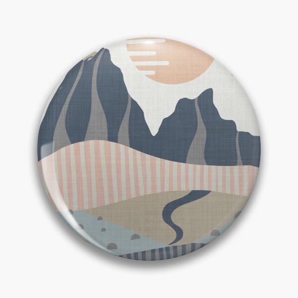 Item preview, Serene harmonious Japandi style landscape linen textured medium 2 designed and sold by Designsbyluzia.