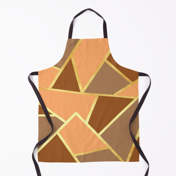 Item preview, Abstract Geometric Design in brown and gold designed and sold by CreaTwinkles.