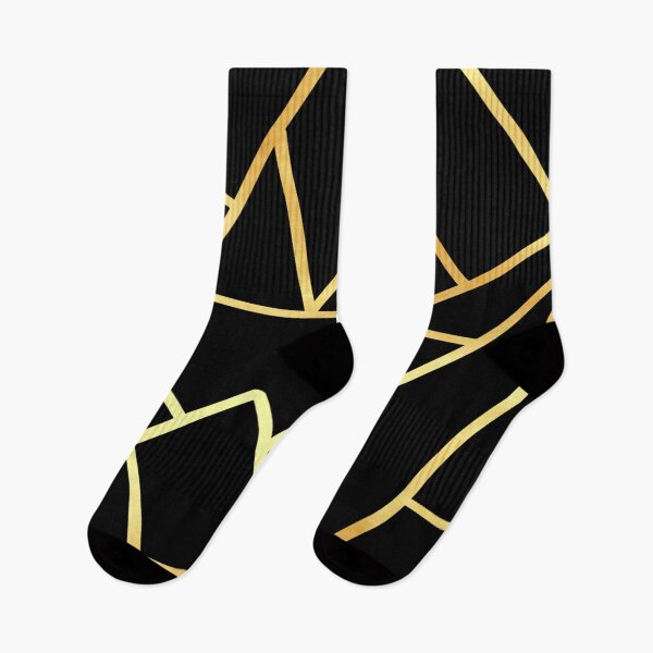 Item preview, Abstract Geometric design in black and gold designed and sold by CreaTwinkles.