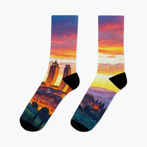 Item preview, San Gimignano: Golden Sunset Over Medieval Towers designed and sold by LSVart.