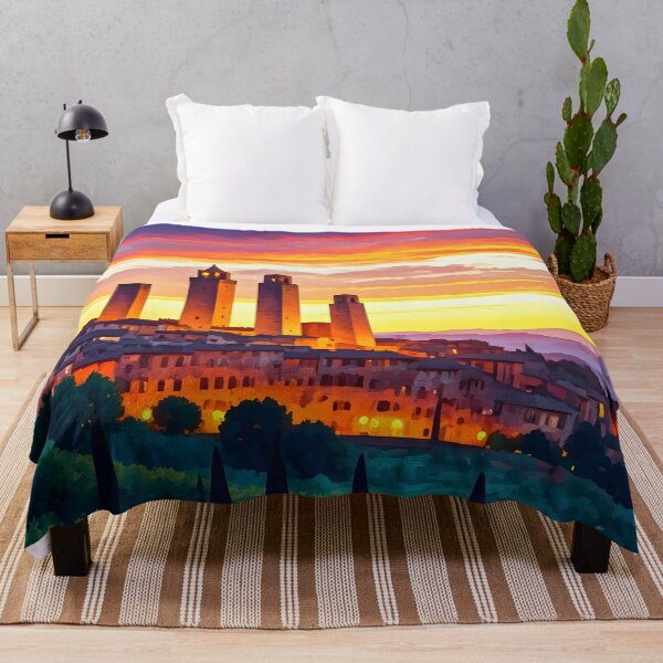Item preview, San Gimignano: Golden Sunset Over Medieval Towers designed and sold by LSVart.